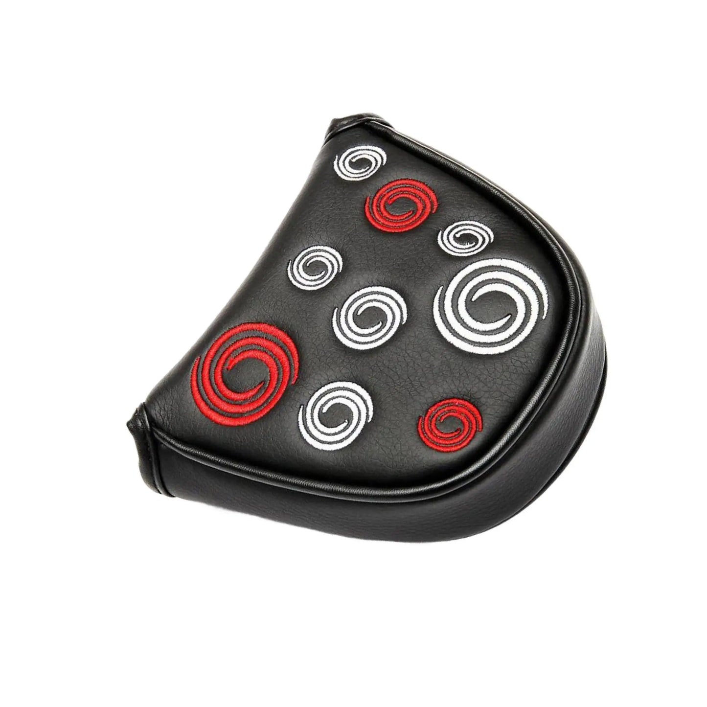 Mallet Putter Headcover - PU Leather with Magnetic Closure and Embroidered Design