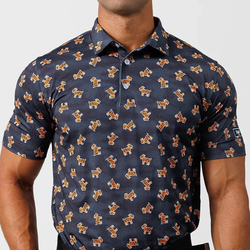 Men’s Golf Polo Shirt 2025 – Quick-Dry, Breathable & Stretch Fit