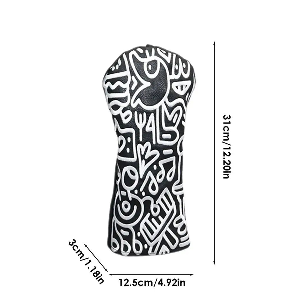 Golf Club Headcovers – PU Leather with Flannel Lining, Durable Protection for Driver, Fairway & Putter Clubs
