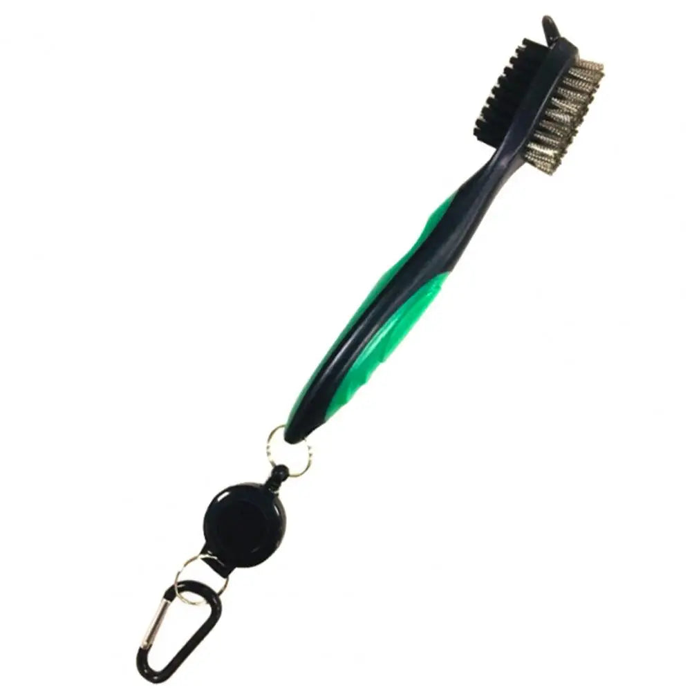Golf Club Cleaning Brush – Dual-Sided Nylon & Wire Bristles with Groove Cleaner