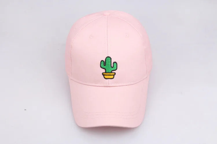 Autumn Baseball Cap - Cactus Embroidery
