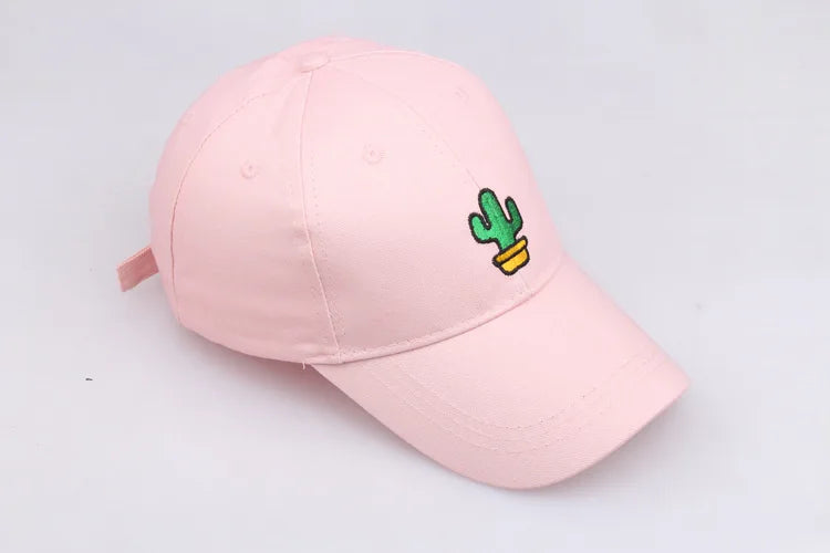 Autumn Baseball Cap - Cactus Embroidery