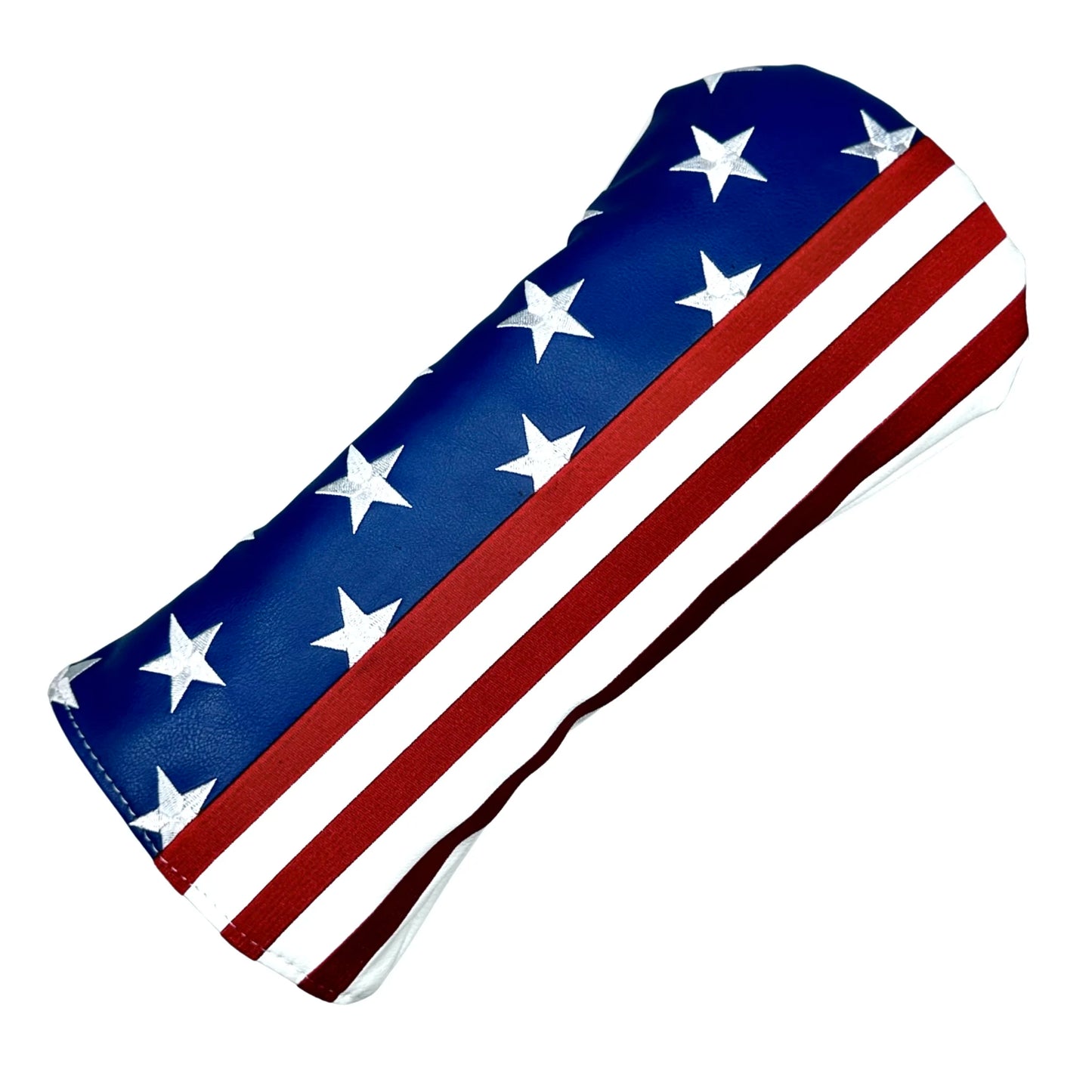 Golf Headcovers with American Flag - PU Leather Driver, Fairway & Hybrid Club Protector