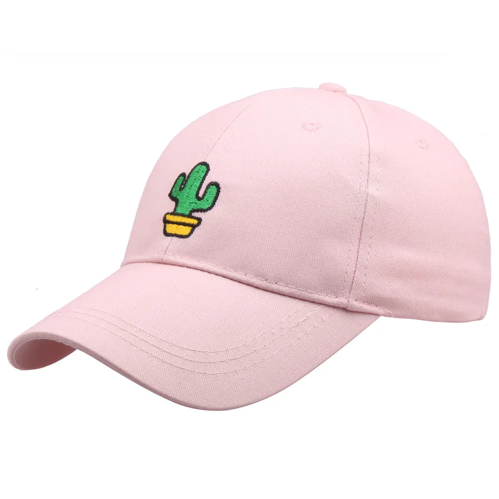 Autumn Baseball Cap - Cactus Embroidery