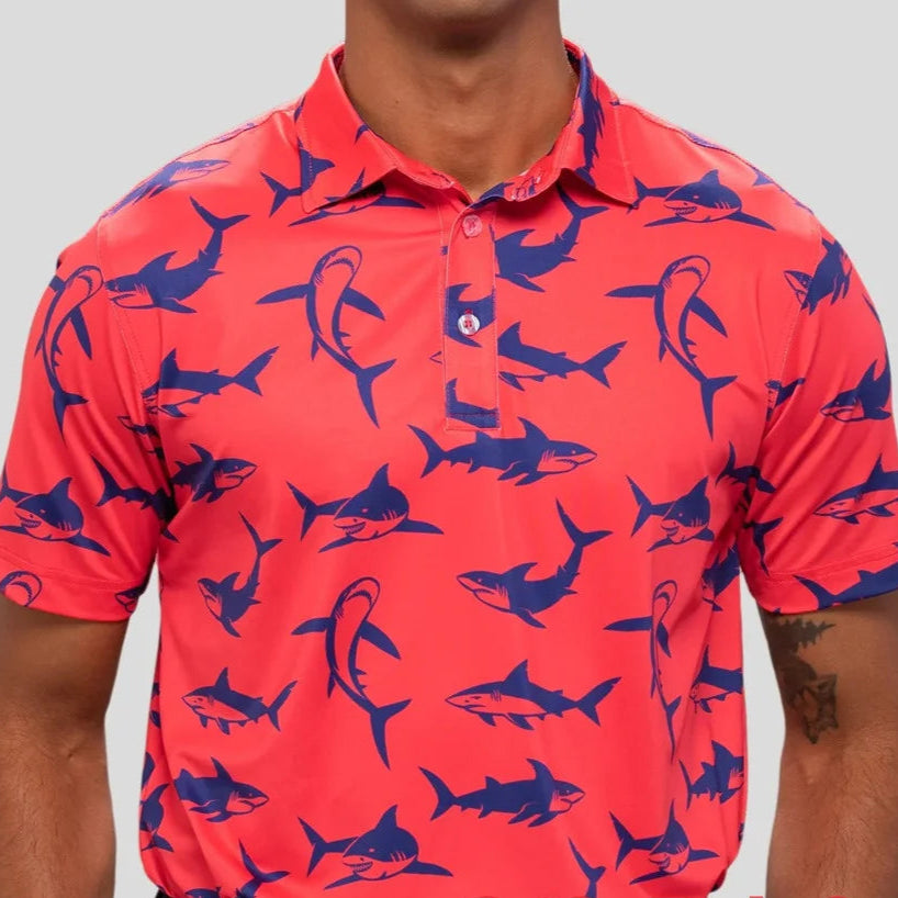 Men’s Golf Polo Shirt – Quick-Dry, Breathable & Stretch Fit
