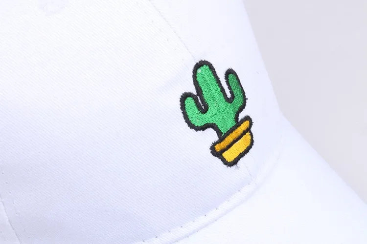 Autumn Baseball Cap - Cactus Embroidery