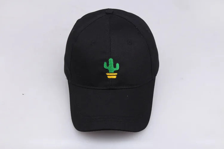 Autumn Baseball Cap - Cactus Embroidery