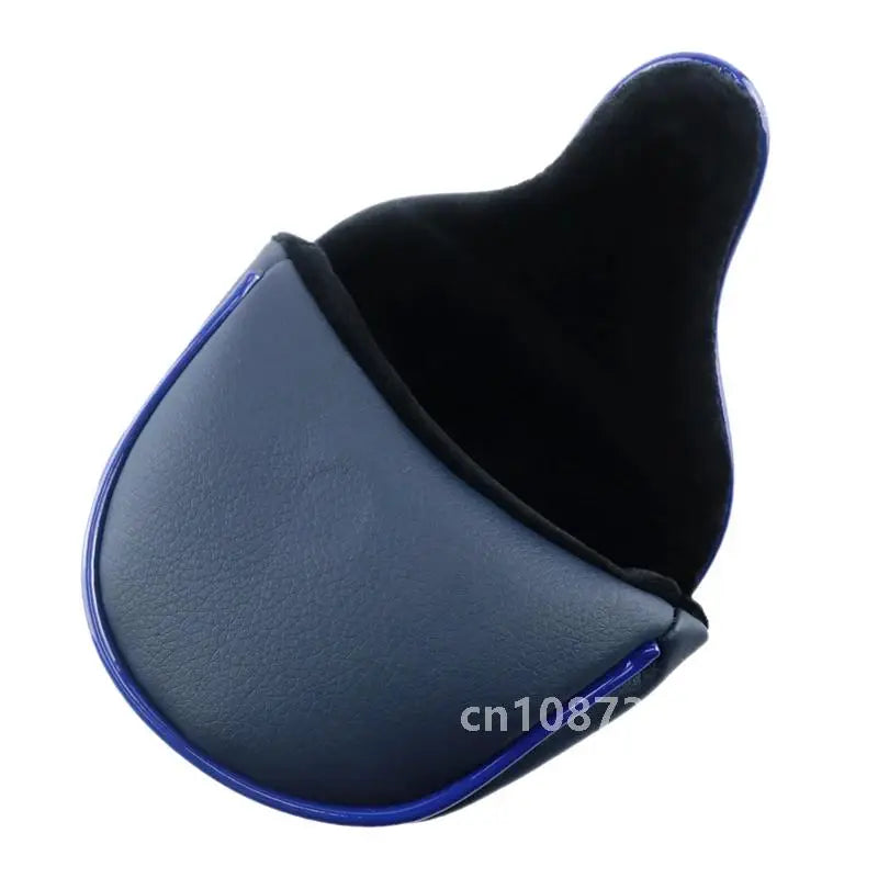 PU Leather Golf Putter Head Cover - Durable Protector for Blade &amp; Mallet Putters, Easy Slip-On Design, Black/White/Red/Blue Options