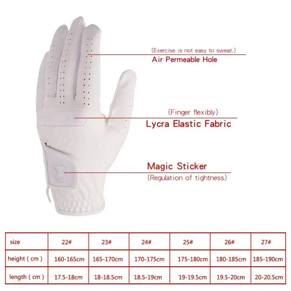 Soft Ultra-fibe Cloth Men's Golf Glove Breathable