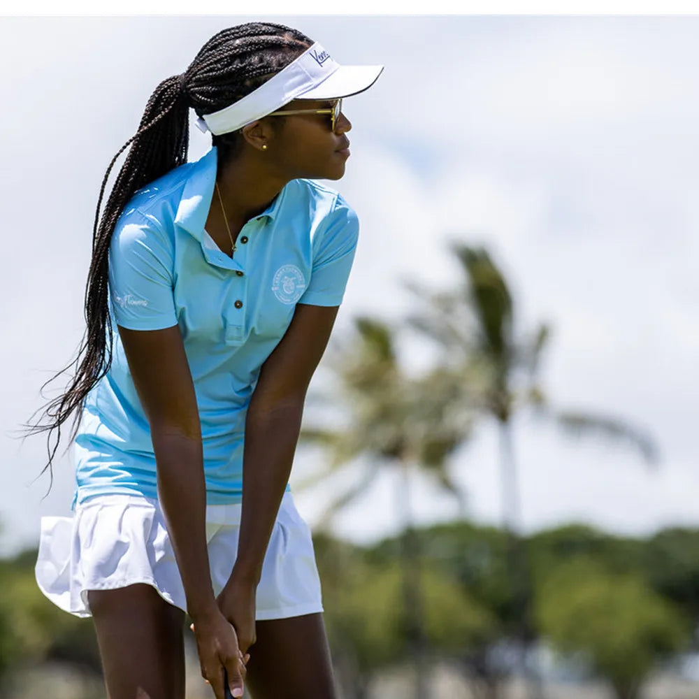 Women's Golf Polo Shirt – Quick-Dry, Slim Fit, Short Sleeve Performance Top