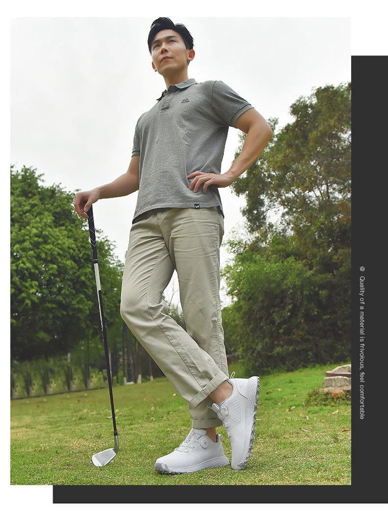 Unisex Golf Sneakers – Waterproof Spikeless BOA, Lightweight & Comfortable