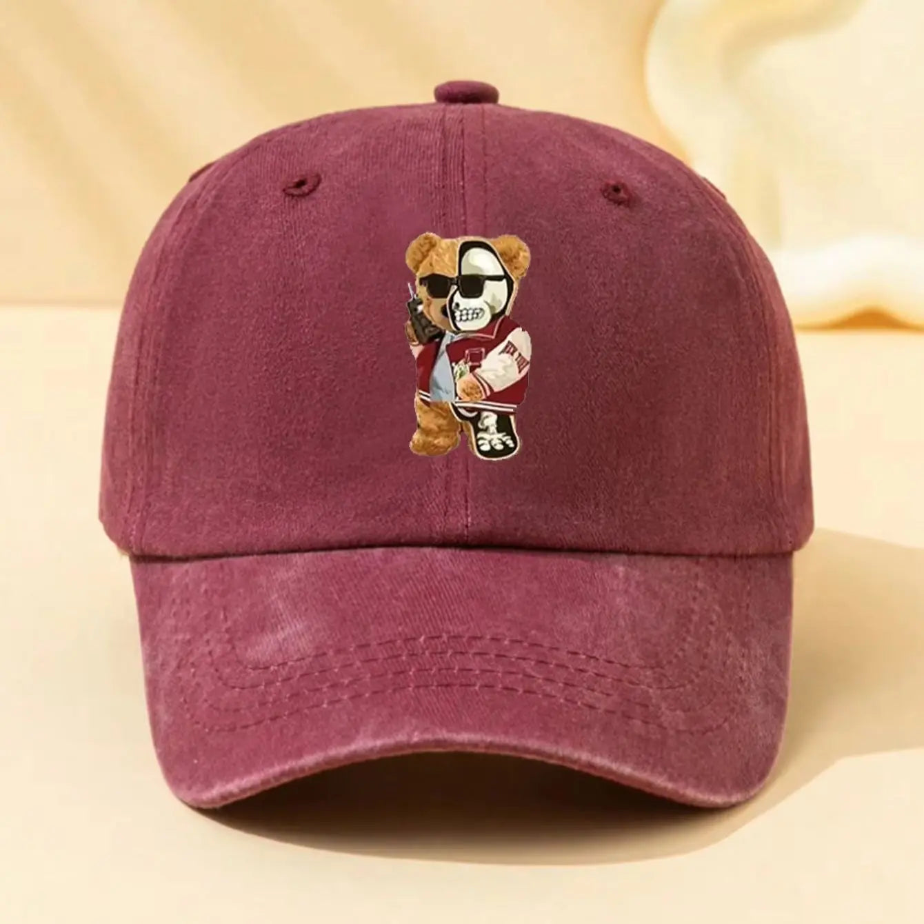 Retro Teddy Bear Cap
