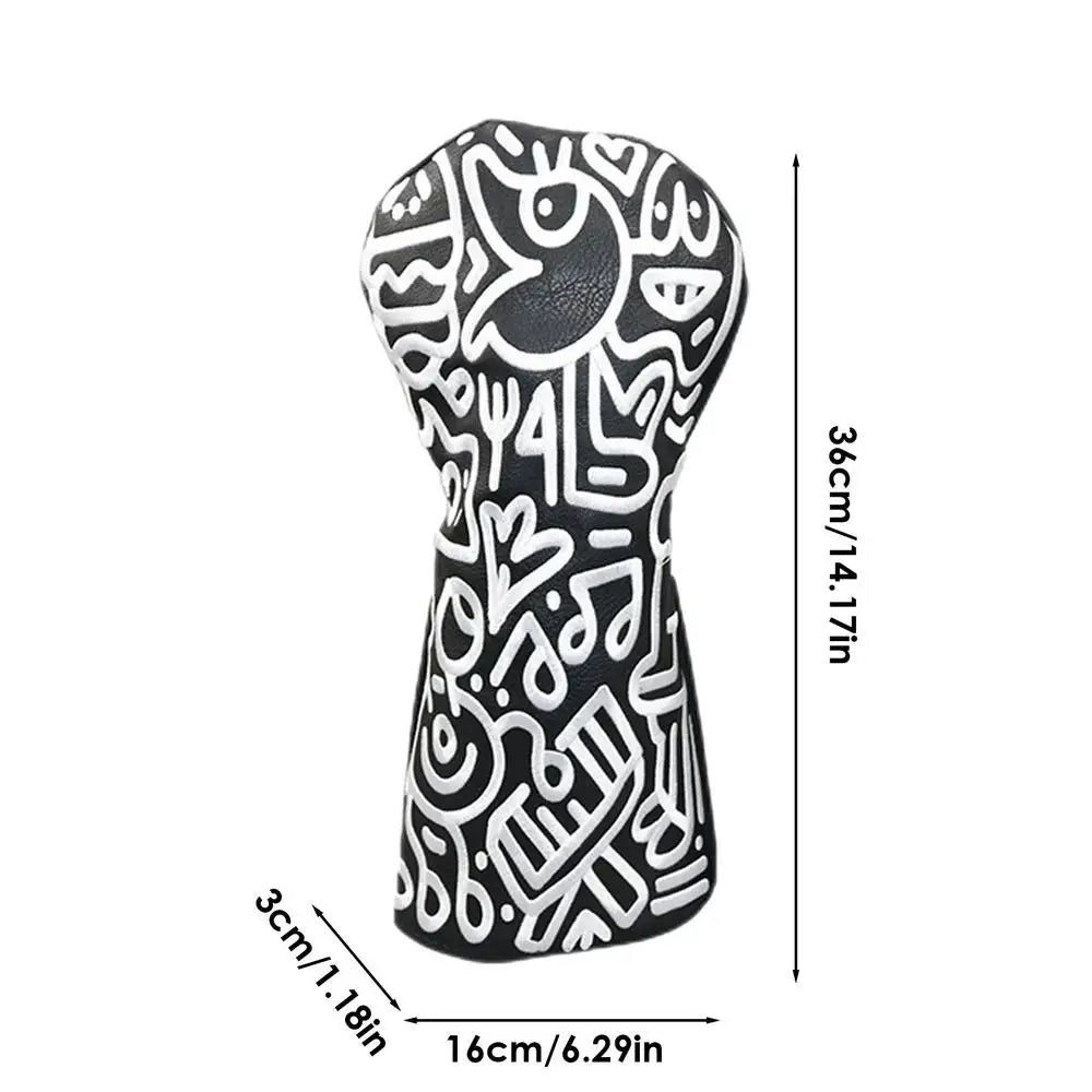 Golf Club Headcovers – PU Leather with Flannel Lining, Durable Protection for Driver, Fairway & Putter Clubs