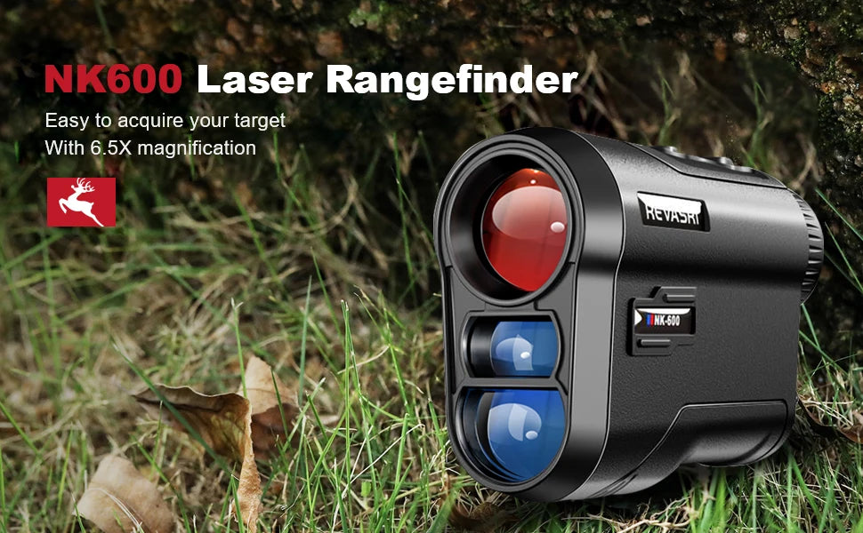 REVASRI Golf Rangefinder 600Y – Slope Compensation, Flagpole Lock &amp; Vibration