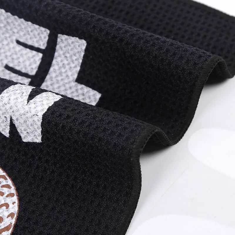 Funny Golf Towel - Microfiber, Super Absorbent, with Humorous Printed Logo