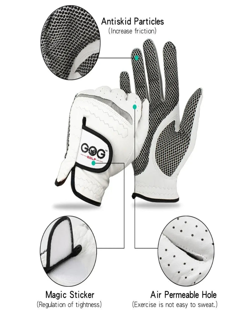 Premium Leather Golf Gloves – For Better Grip and Comfort