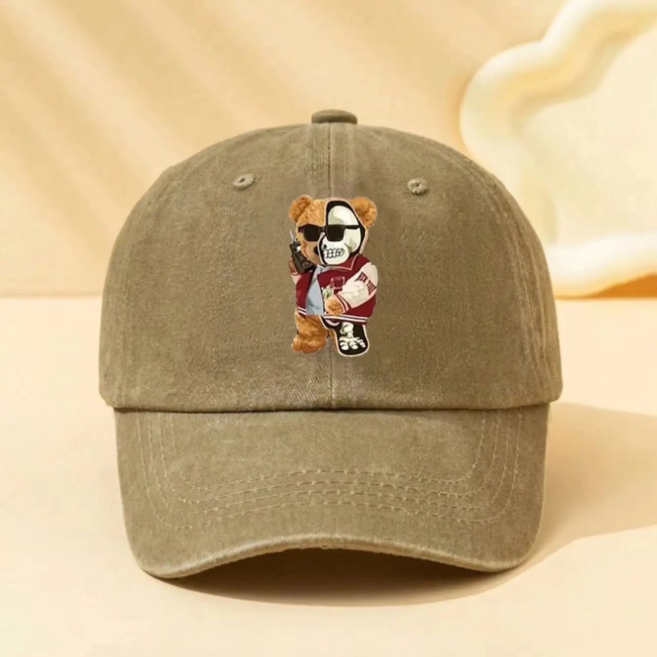 Retro Teddy Bear Cap
