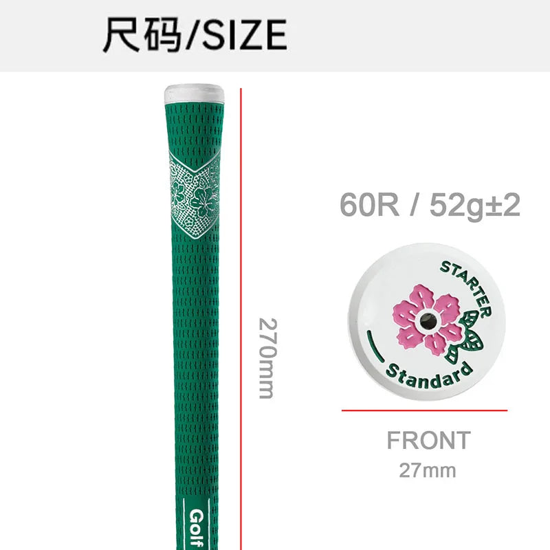 25-Pack Green Golf Club Grips - Standard Size Rubber for Irons &amp; Woods