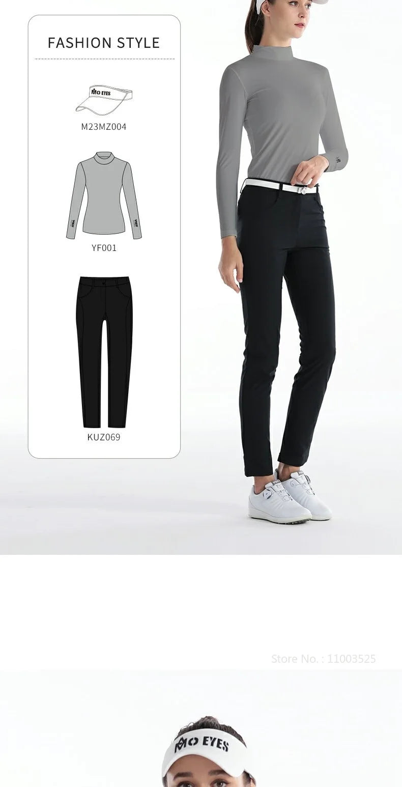 PGM Ladies Long Sleeve Golf Shirt – Ice Silk, Sun Protection, Quick-Dry & Breathable Sports Top
