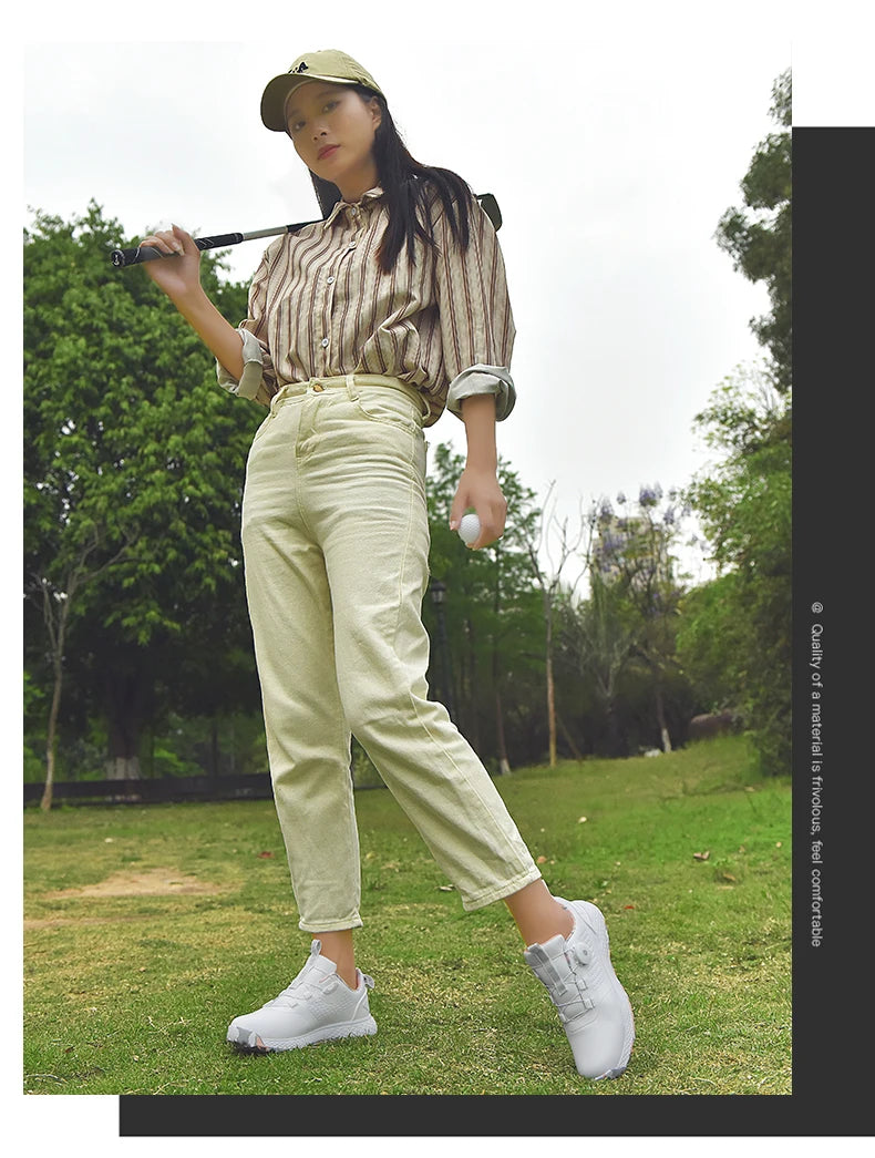 Unisex Golf Sneakers – Waterproof Spikeless BOA, Lightweight & Comfortable