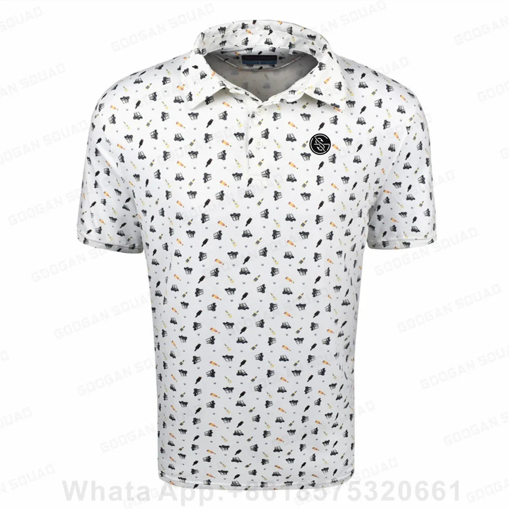 Men’s Golf Polo Shirt - Golf Cart