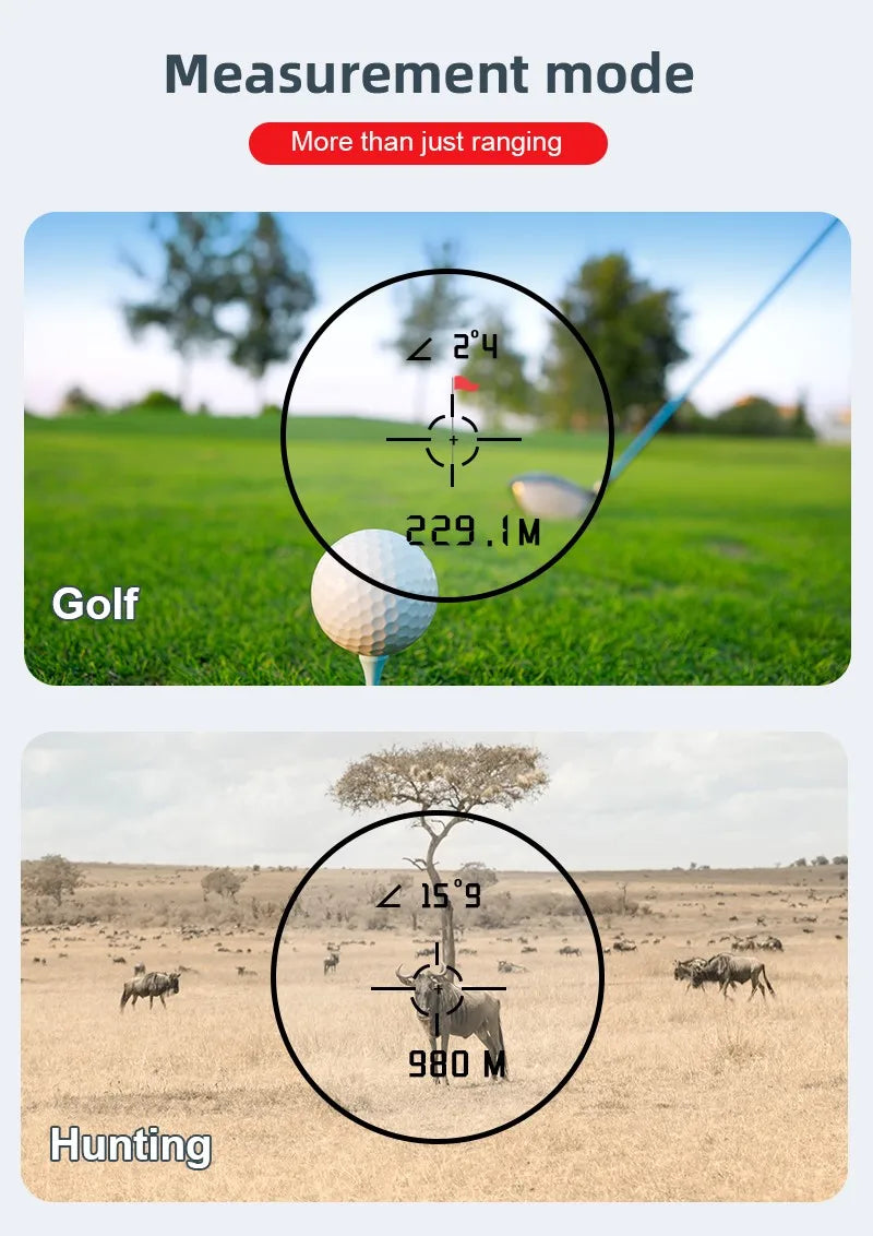 REVASRI Golf Rangefinder 600Y – Slope Compensation, Flagpole Lock &amp; Vibration