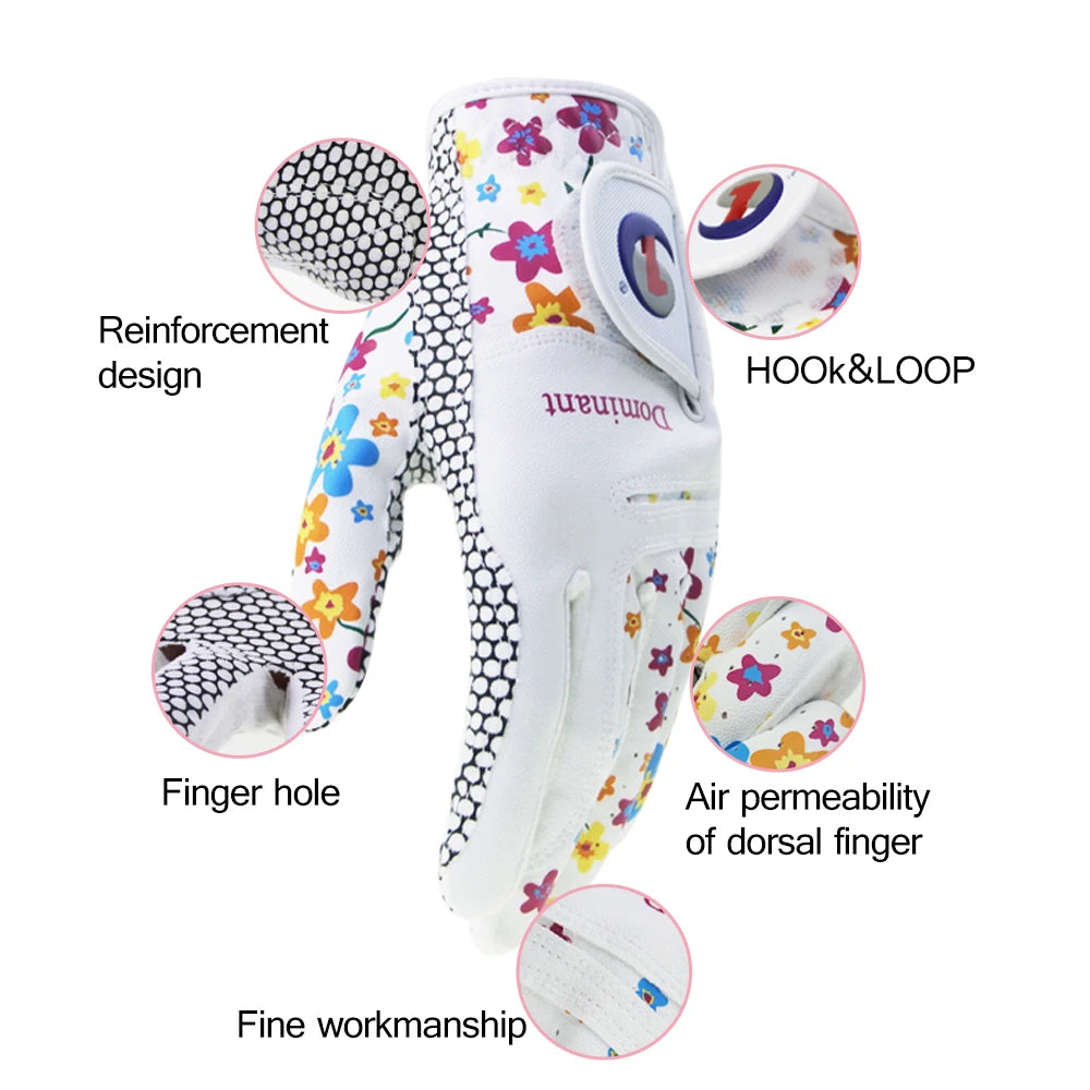 Golf Gloves Leather for Women -  2pcs