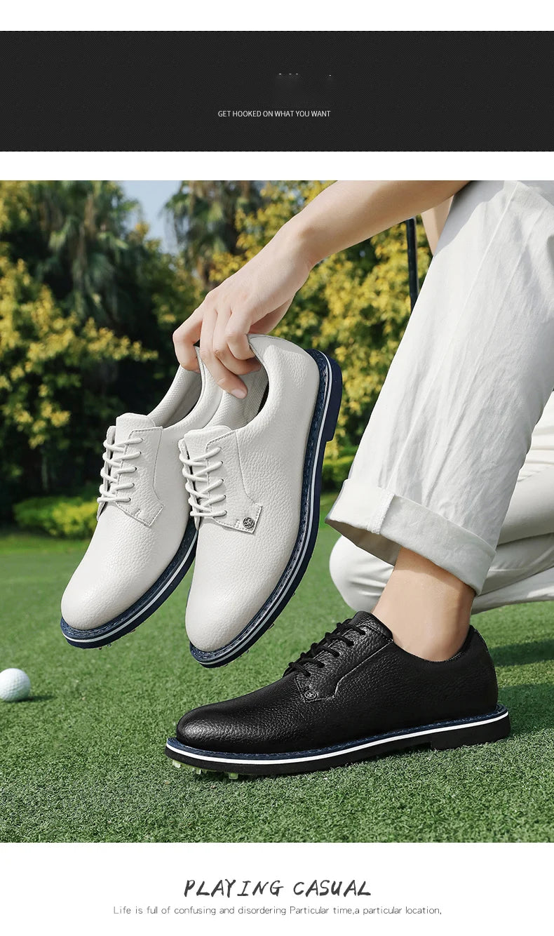 Men's Spikeless Golf Shoes - Waterproof, Breathable