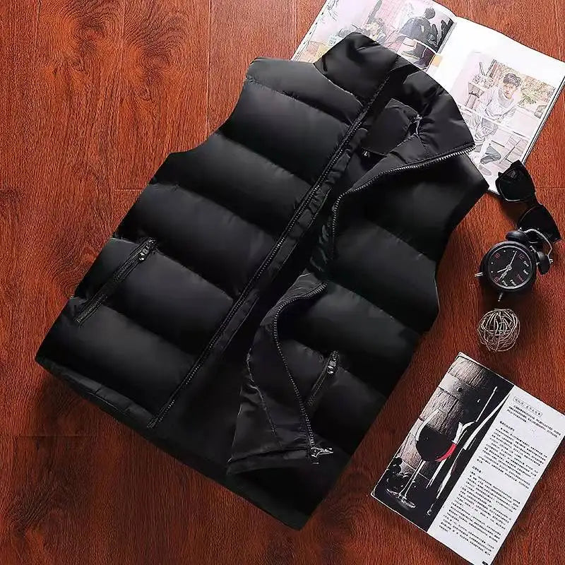 Men's Padded Golf Vest – Waterproof, Warm &amp; Windproof for Autumn/Winter
