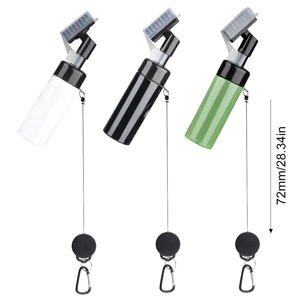 Golf Club Cleaning Brush with Water Bottle & Retractable Clip – Groove Cleaner Tool