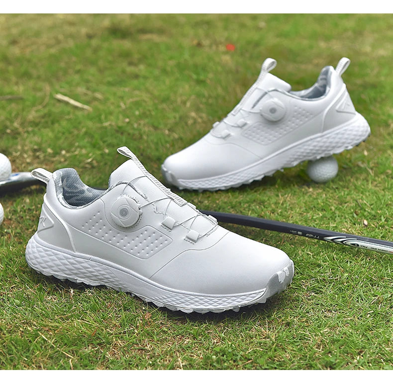 Unisex Golf Sneakers – Waterproof Spikeless BOA, Lightweight & Comfortable