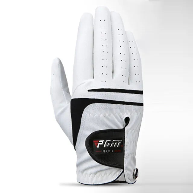 PGM Men's Golf Glove - Premium Lambskin Leather, Breathable &amp; Comfortable Fit