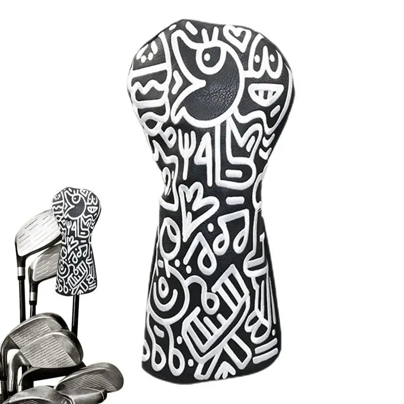 Golf Club Headcovers – PU Leather with Flannel Lining, Durable Protection for Driver, Fairway & Putter Clubs