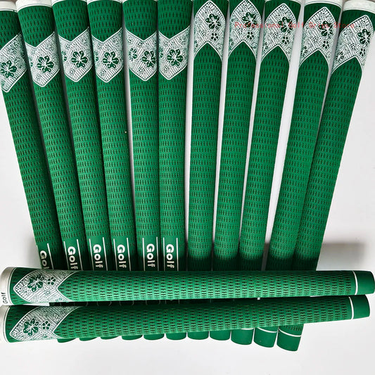 25-Pack Green Golf Club Grips – Standard Size Rubber for Irons & Woods