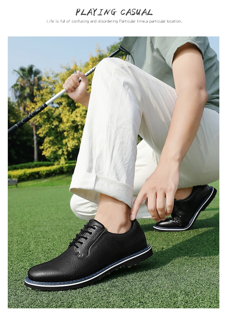 Men's Spikeless Golf Shoes - Waterproof, Breathable