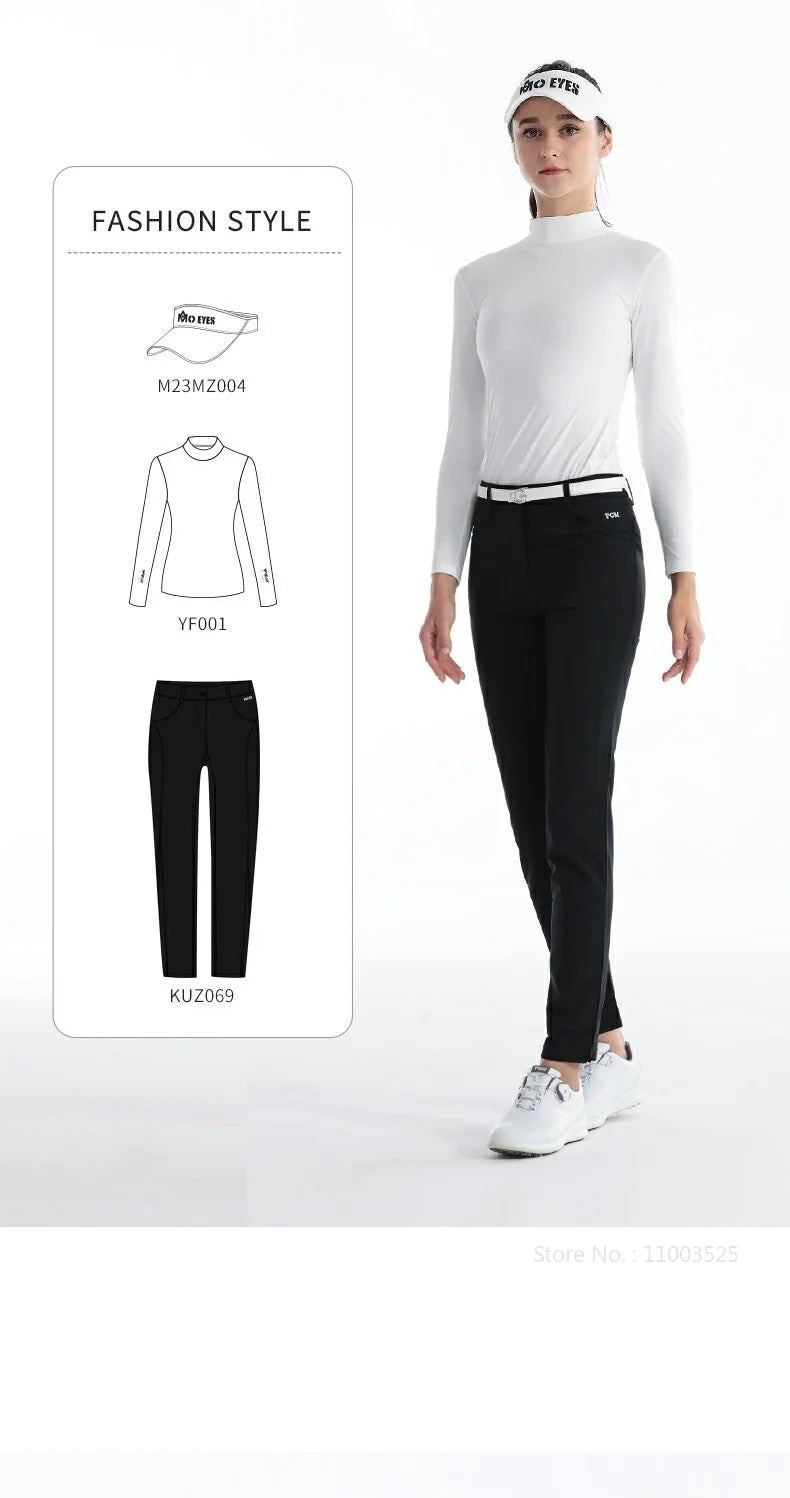 PGM Ladies Long Sleeve Golf Shirt – Ice Silk, Sun Protection, Quick-Dry & Breathable Sports Top