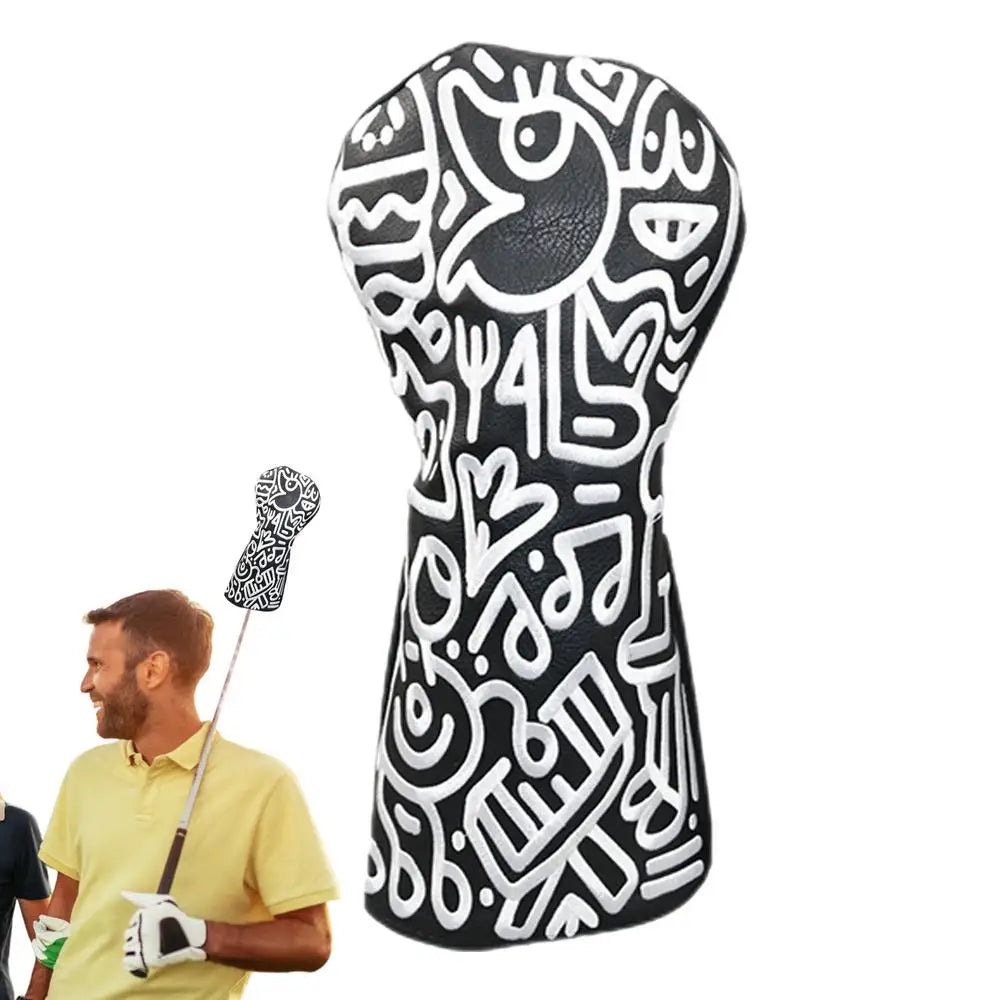 Golf Club Headcovers – PU Leather with Flannel Lining, Durable Protection for Driver, Fairway & Putter Clubs