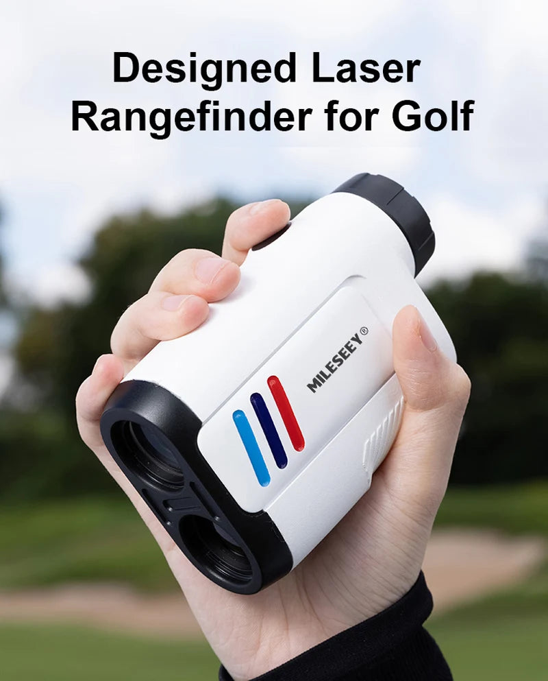 Mileseey PF2E Golf Laser Rangefinder – 400m/600m, 6x Zoom, Slope Adjustment