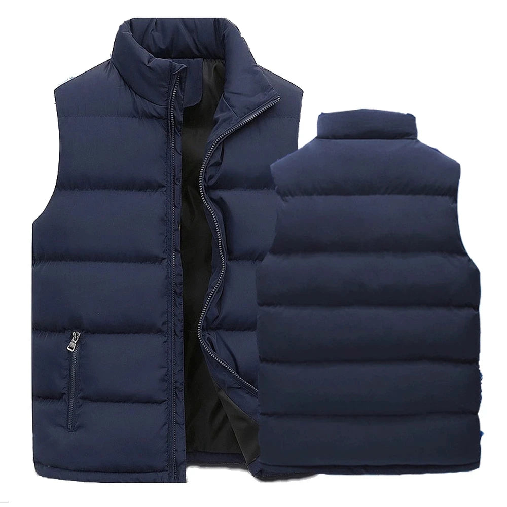 Men's Padded Golf Vest – Waterproof, Warm &amp; Windproof for Autumn/Winter