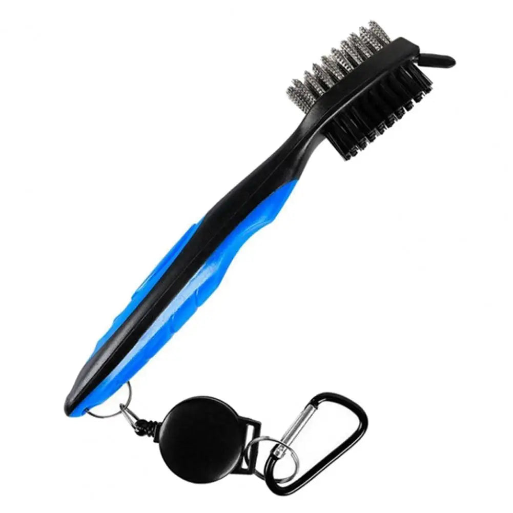 Golf Club Cleaning Brush – Dual-Sided Nylon & Wire Bristles with Groove Cleaner