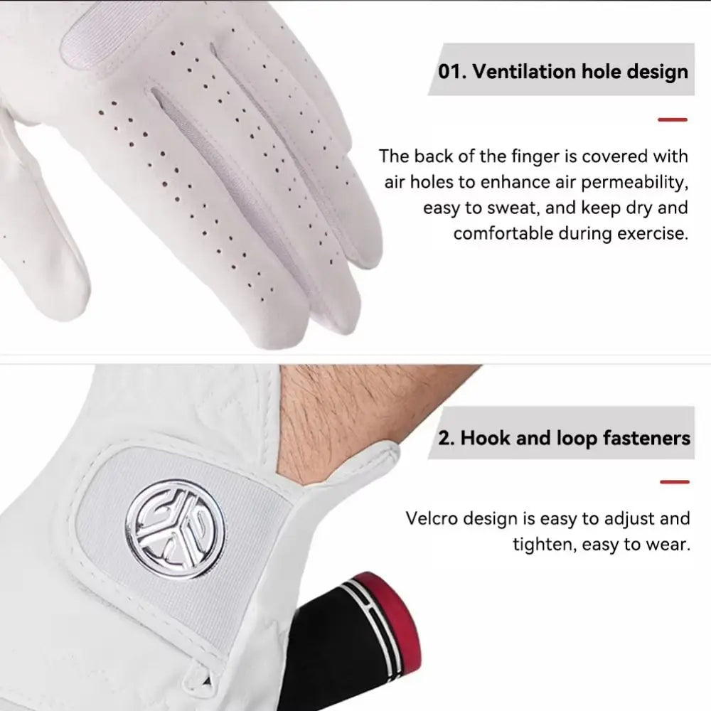 Soft Ultra-fibe Cloth Men's Golf Glove Breathable