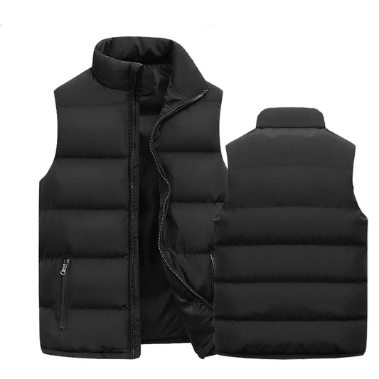 Men’s Padded Golf Vest – Waterproof, Warm & Windproof for Autumn/Winter