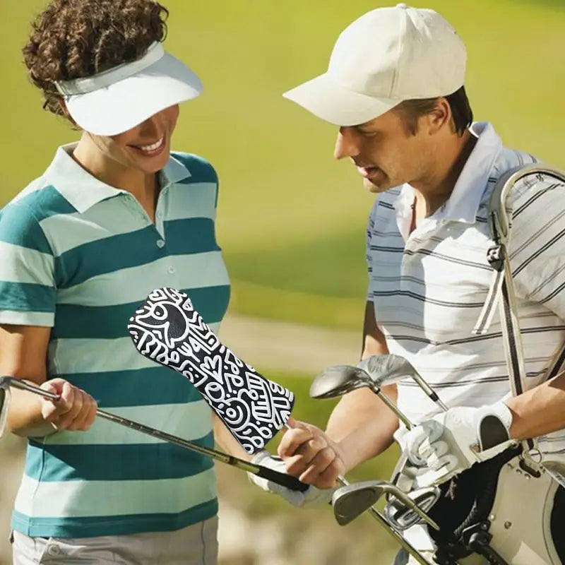 Golf Club Headcovers – PU Leather with Flannel Lining, Durable Protection for Driver, Fairway & Putter Clubs
