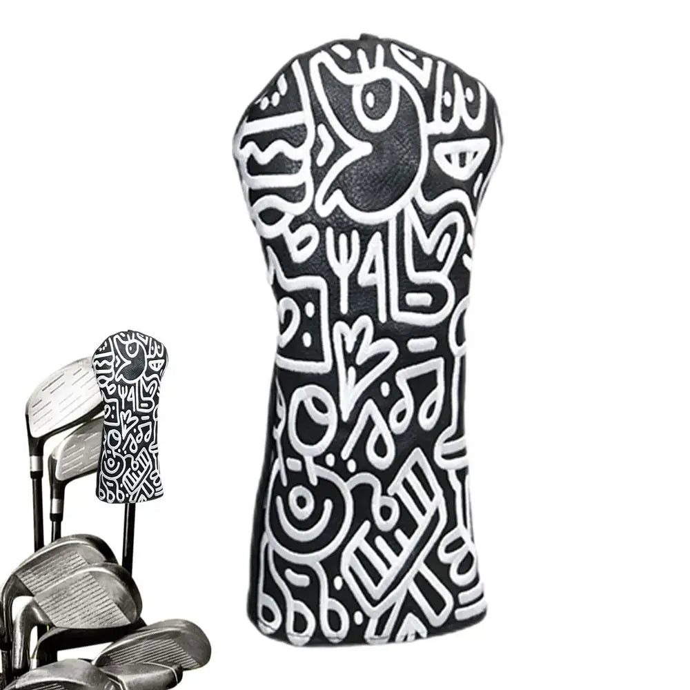 Golf Club Headcovers – PU Leather with Flannel Lining, Durable Protection for Driver, Fairway & Putter Clubs