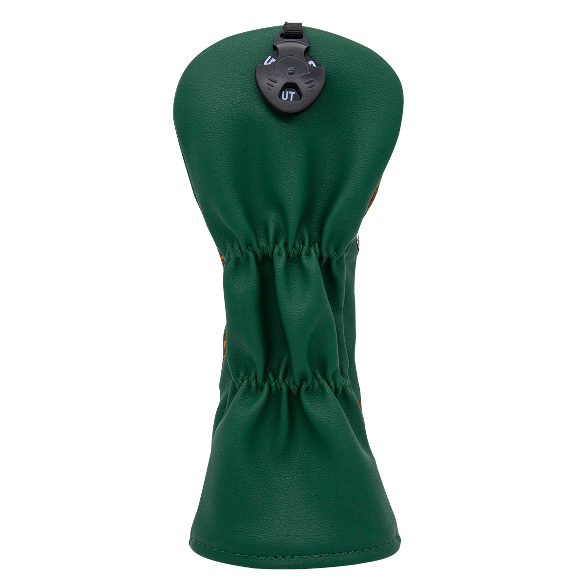 Green Groundhog Golf Headcover Set - Premium Leather Embroidered Covers for Driver, Fairway Wood &amp; Hybrid Clubs