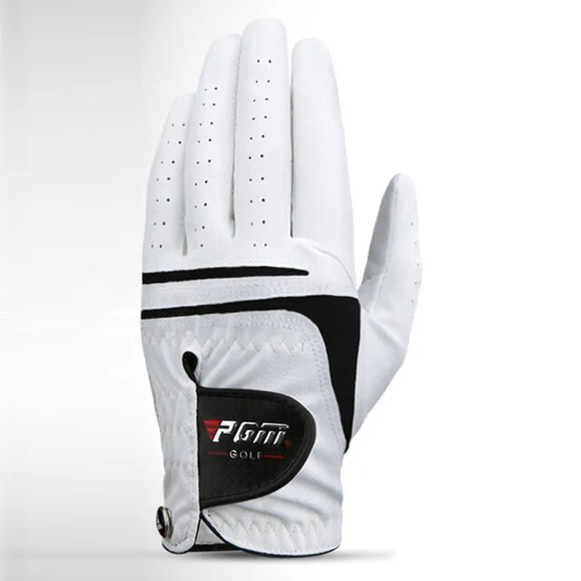 PGM Men's Golf Glove - Premium Lambskin Leather, Breathable &amp; Comfortable Fit