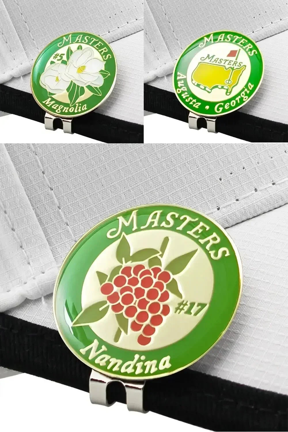 Masters Augusta Georgia Edition - Golf Ball Marker with Magnetic Hat Clip