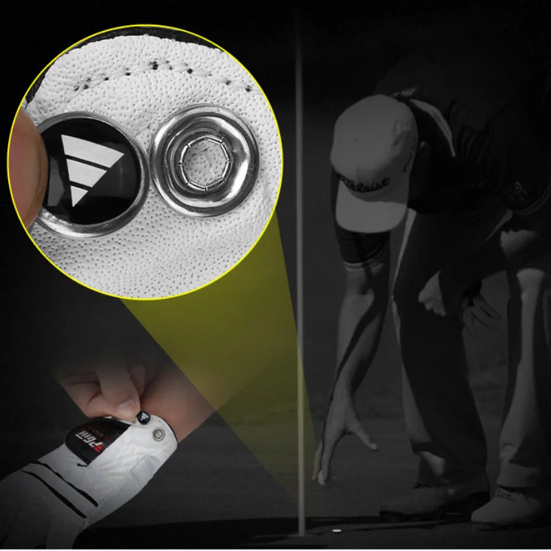 PGM Men's Golf Glove - Premium Lambskin Leather, Breathable &amp; Comfortable Fit