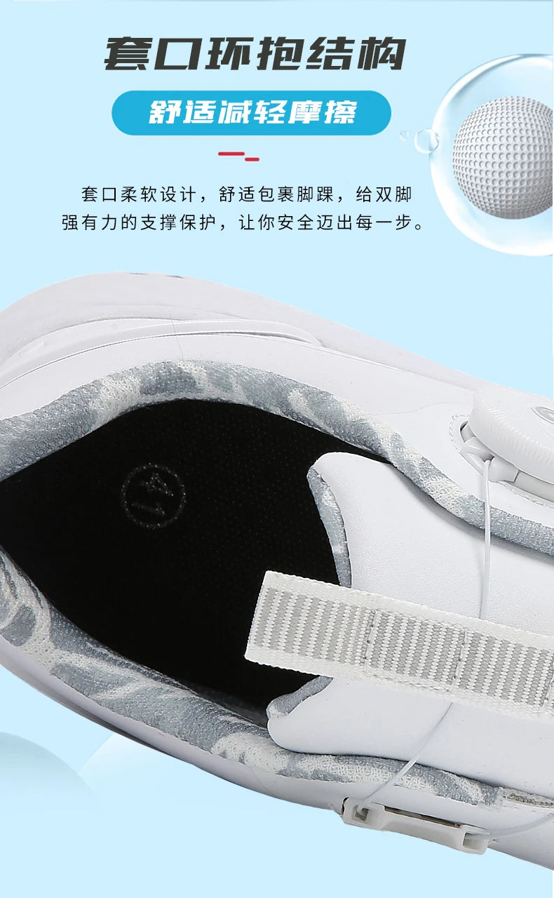Unisex Golf Sneakers – Waterproof Spikeless BOA, Lightweight & Comfortable