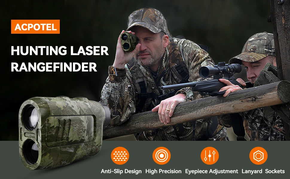 Mileseey PF2E Golf Laser Rangefinder – 400m/600m, 6x Zoom, Slope Adjustment